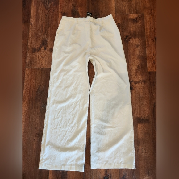 BooHoo Premium Tailored Wide Leg Trouser Pant In Eggshell Sz 12 | NWT - Picture 10 of 10